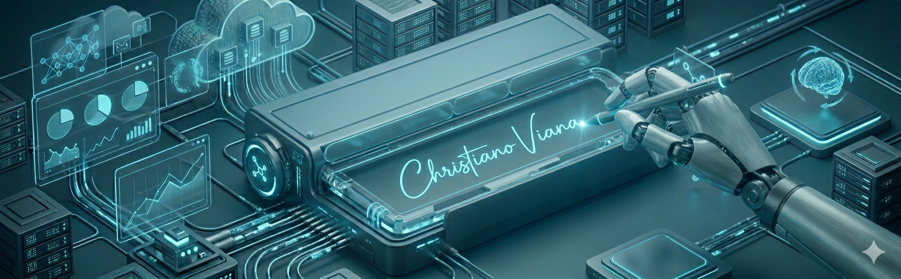 Imagem de capa com elementos visuais de tecnologia e dados