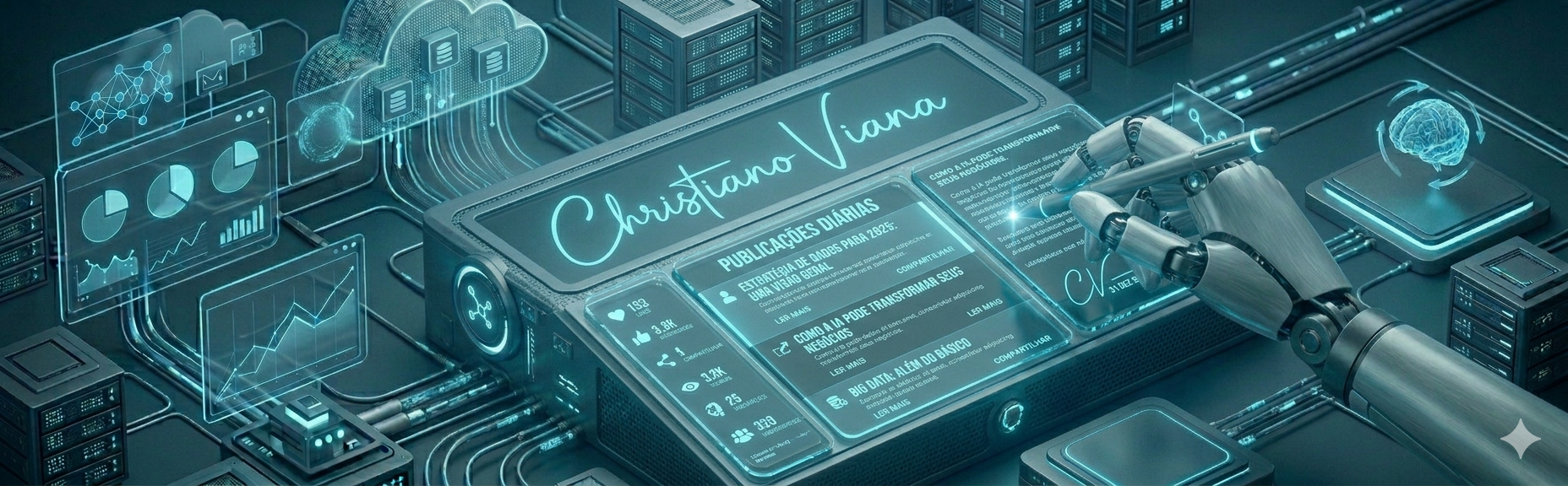 Imagem de capa com elementos visuais de tecnologia e dados