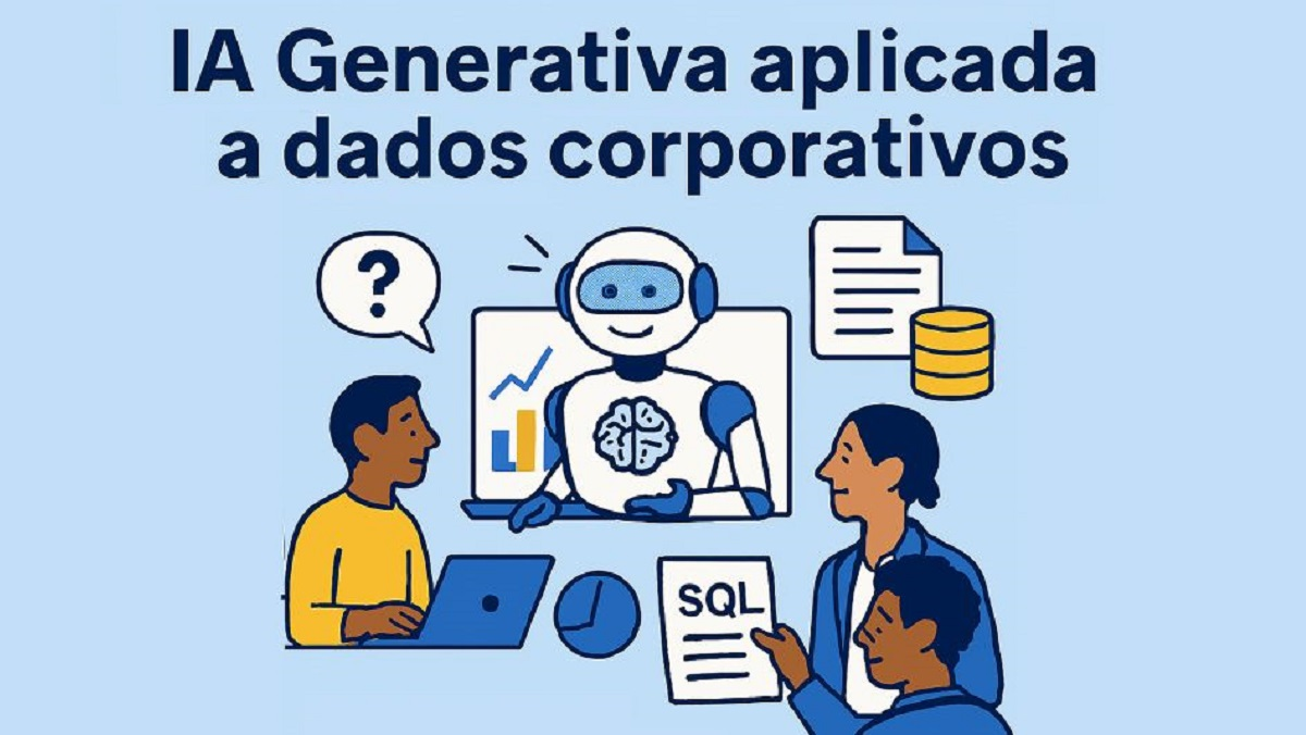IA Generativa aplicada a dados corporativos.